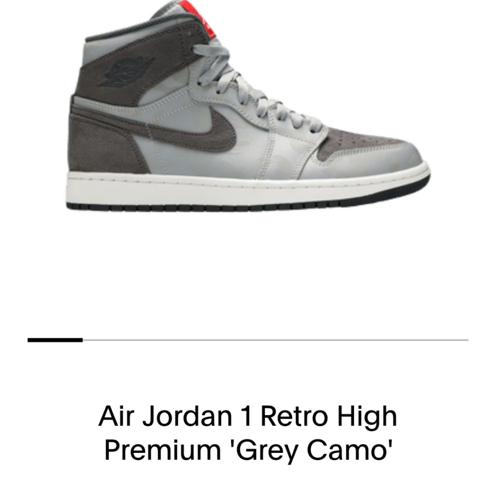 Jordan 1 High Premium Grey Camo